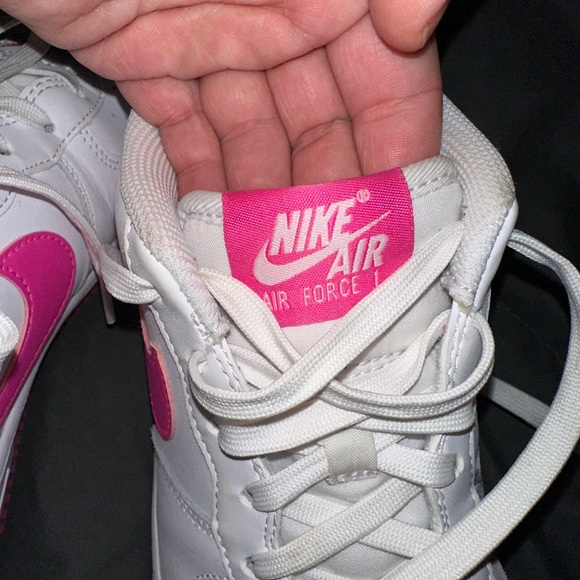 Nike Air Force 1 GS | Pink Swoosh | Size 7Y (Women’s 8.5) - Picture 7 of 8